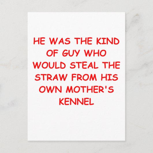 DIVORCE-grap Briefkaart (Voorkant)