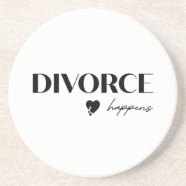 Divorce Happens Zandsteen Onderzetter