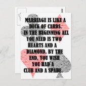 Divorce: Humor Briefkaart (Voorkant / Achterkant)