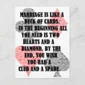 Divorce: Humor Briefkaart (Voorkant)