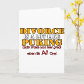 Divorce is net alsof je het doet kaart (Gele Bloem)