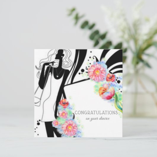 Divorce-kaart (Staand voorkant)