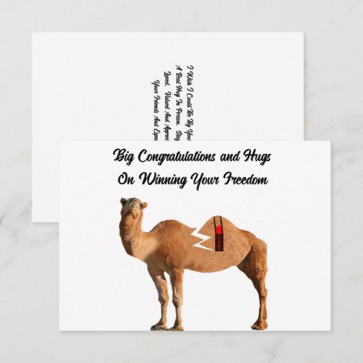 Divorce Kaart Notitiekaartje (Voorkant / Achterkant)