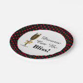 Divorce kan de feestelijke viering van de Champagn Papieren Bordje (Gekanteld)