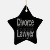 Divorce Lawyer Extraordinaire Keramisch Ornament (Rechts)