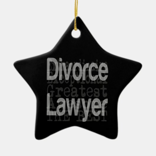 Divorce Lawyer Extraordinaire Keramisch Ornament (Voorkant)
