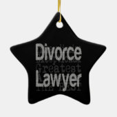 Divorce Lawyer Extraordinaire Keramisch Ornament (Achterkant)