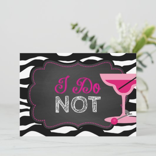 Divorce Party-alkboard Kaart (Staand voorkant)