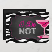 Divorce Party-alkboard Kaart (Voorkant / Achterkant)