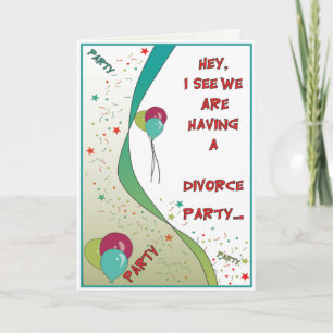 Divorce Party Card Kaart