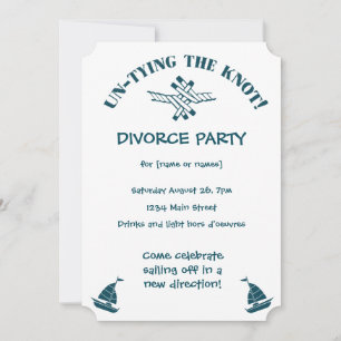 Divorce Party grappig Ontkoppelen van Uitnodiging