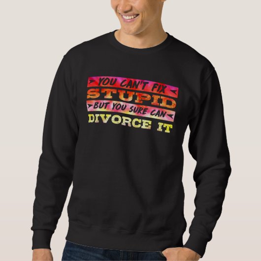 Divorce Party Happily Divorced Men Divorce 1 Trui (Voorkant)