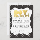 Divorce Party Invitation - Boy Dag Kaart (Voorkant)