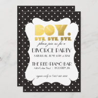 Divorce Party Invitation - Boy Dag