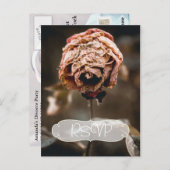 Divorce Party Invitation RSVP met foto Briefkaart (Voorkant / Achterkant)