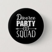 Divorce party squad ronde button 5,7 cm (Voorkant)