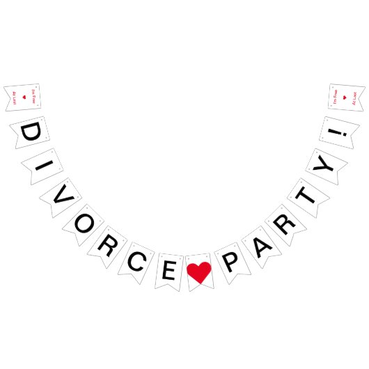Divorce Party|Vrije op het laatst Vlaggetjes (Alle)