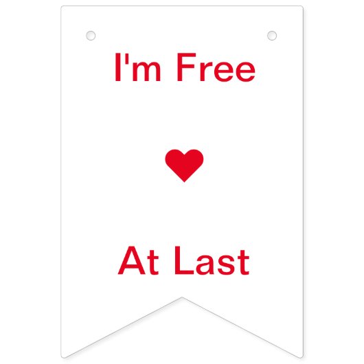 Divorce Party|Vrije op het laatst Vlaggetjes (Eerste vlag)