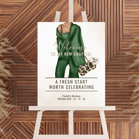 Divorce Party Welcome Sign Poster