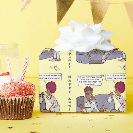 Divorce Rate Cadeaupapier (Verjaardagsfeest)