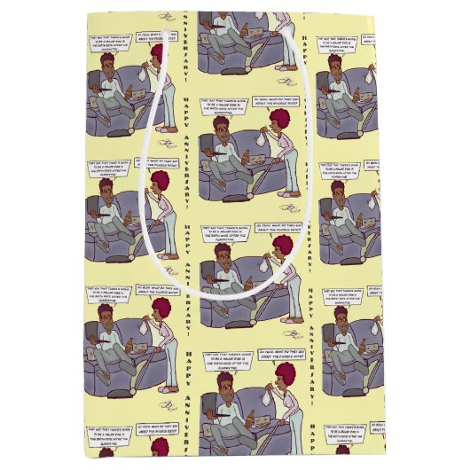 Divorce Rate Gift Bag Medium Cadeauzakje (Voorkant)