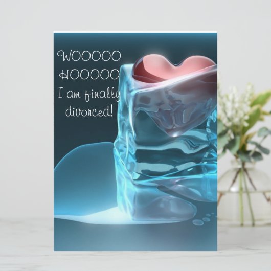 Divorce Uitnodiging (Staand voorkant)