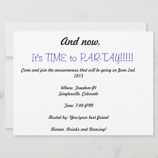 Divorce Uitnodiging (Achterkant)