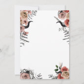 Divorce Uitnodiging met een Villain Flare (Achterkant)