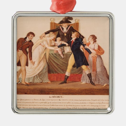 Divorce. Verzoening Metalen Ornament (Voorkant)
