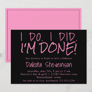 Divorce   Zwart en roze doen het Kaart