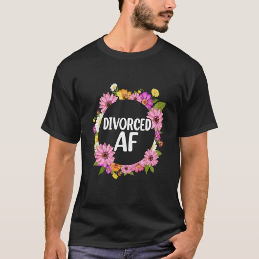 Divorced AF   Divorce Party Women T-shirt (Voorkant)