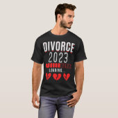 Divorcee 2023 Funny Divorced Wife T-shirt (Voorkant volledig)