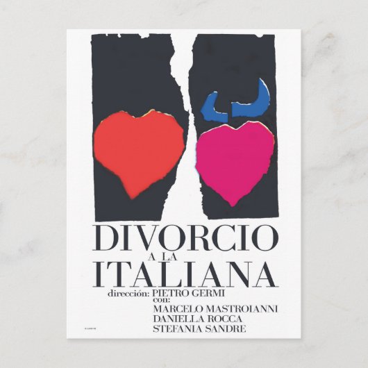 Divorcio a la Italiana Briefkaart (Voorkant)