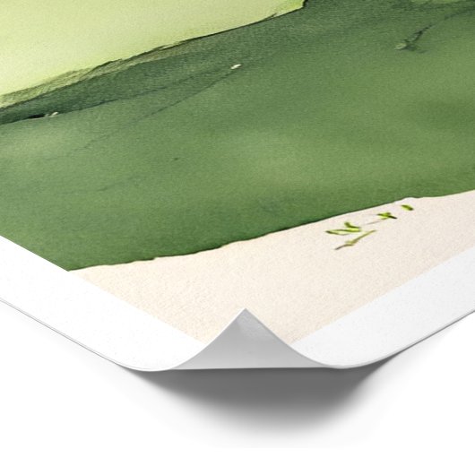 Divot Trouble - Golfprint Poster (Hoek)