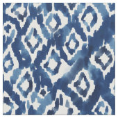 DIVVY UP DIAMONDS Geo Indigo Boho Ikat Stof (Close Up)