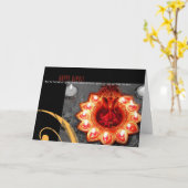 Diwali 1 kaart (Gele Bloem)