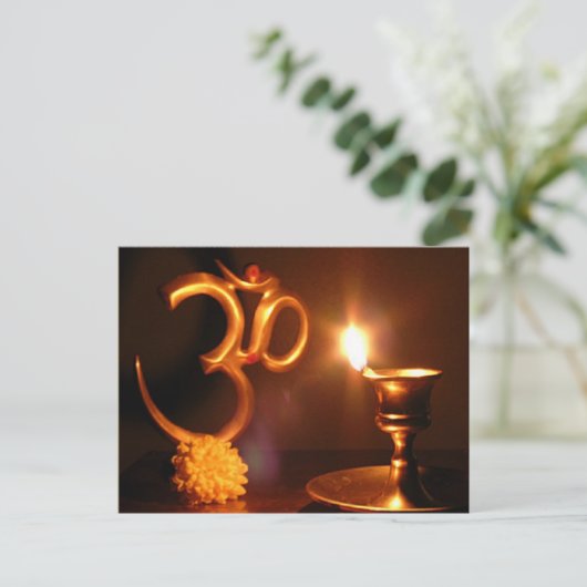 Diwali-4 Briefkaart (Staand voorkant)