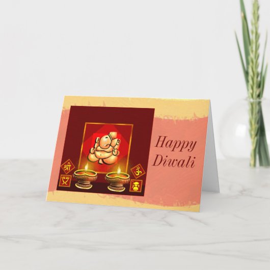 Diwali 6 feestdagen kaart (Voorkant)