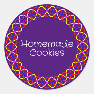 Diwali Bakery Box Packaging Ronde Sticker
