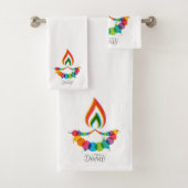 Diwali Bath Towel Set Bad Handdoek (Insitu)
