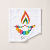 Diwali Bath Towel Set Bad Handdoek (Wasdoekje)