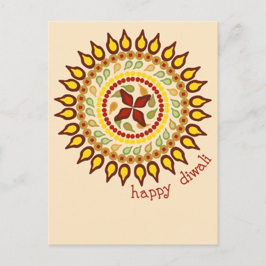 Diwali Briefkaart (Voorkant)