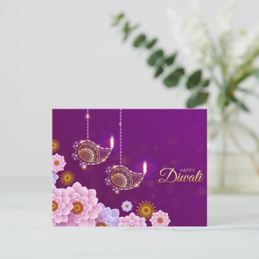 Diwali Briefkaart (Staand voorkant)