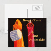 Diwali Briefkaart (Voorkant / Achterkant)