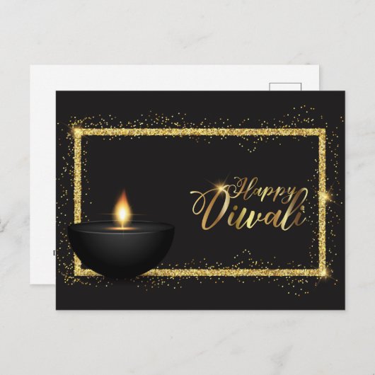 Diwali Briefkaart (Voorkant / Achterkant)