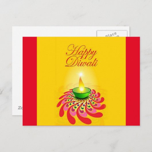 diwali briefkaart (Voorkant / Achterkant)