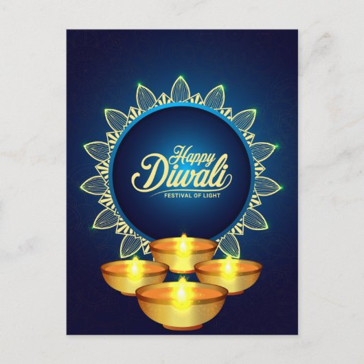 Diwali Briefkaart (Voorkant)