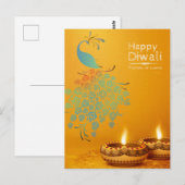 Diwali Briefkaart (Voorkant / Achterkant)