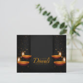 Diwali Briefkaart (Staand voorkant)