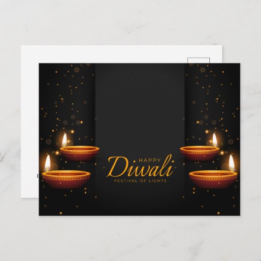 Diwali Briefkaart (Voorkant / Achterkant)